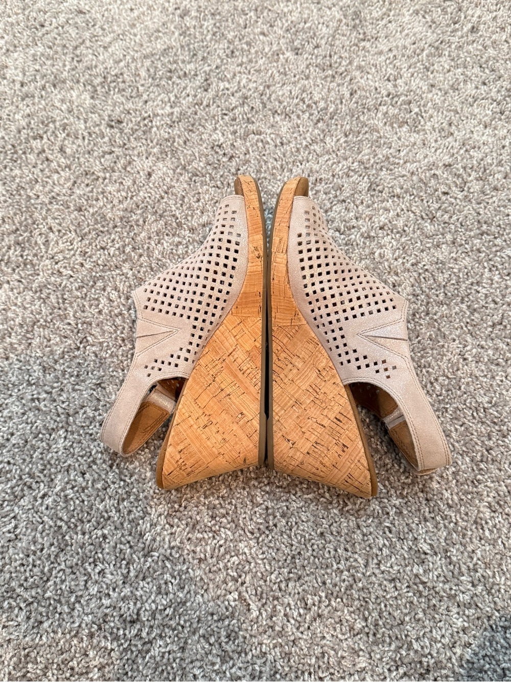Rockport Wedge Sandals Size 9 Tan - Picture 3 of 5